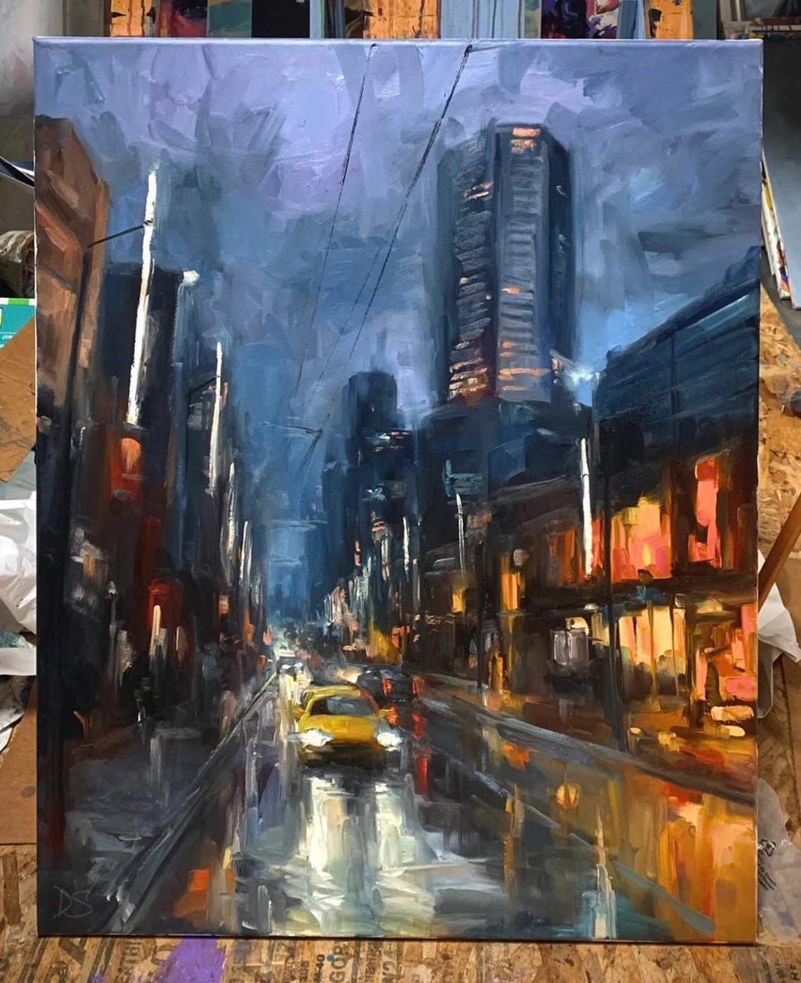 "Welcome Back" - Cityscapes - Original Painting