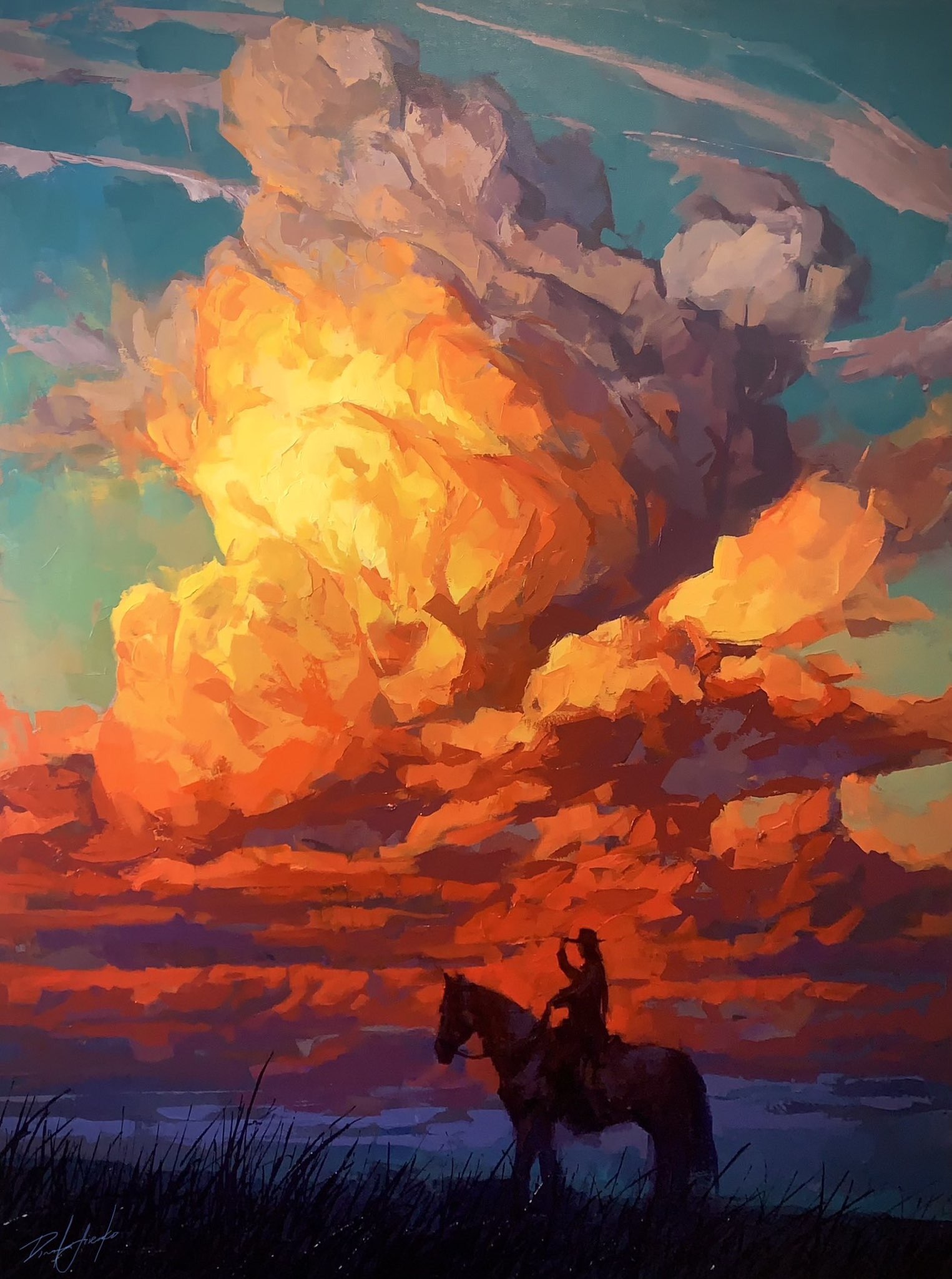 "Vivid Skies" - Stampede 2023 Series - Original Painting