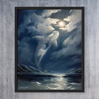 Reaching for the Moon ORIGINAL PAINTING