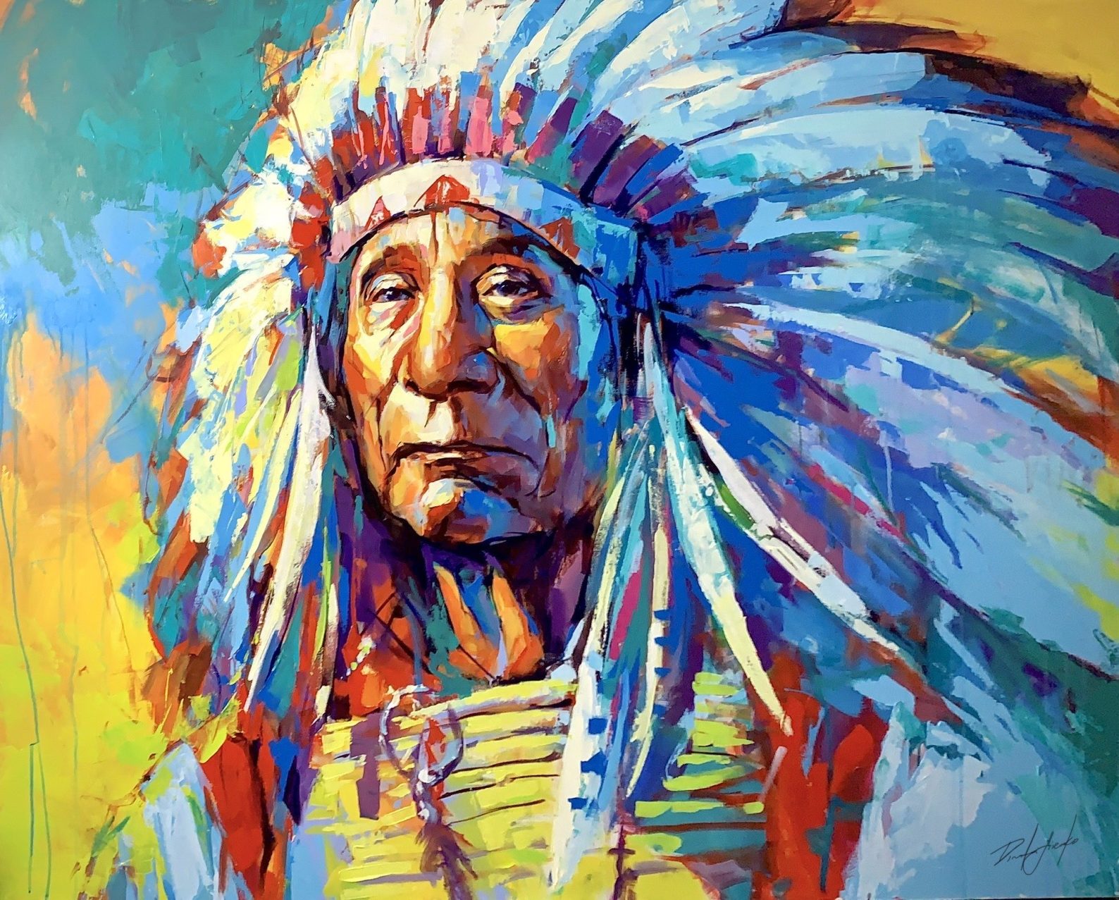 "Chief Red Cloud" - Portraits Artwork