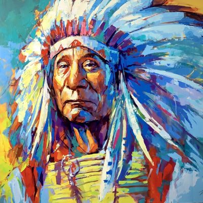 "Chief Red Cloud" - Portraits Artwork