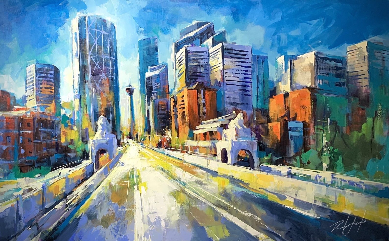 "Path of Sunlight" - Cityscapes Artwork