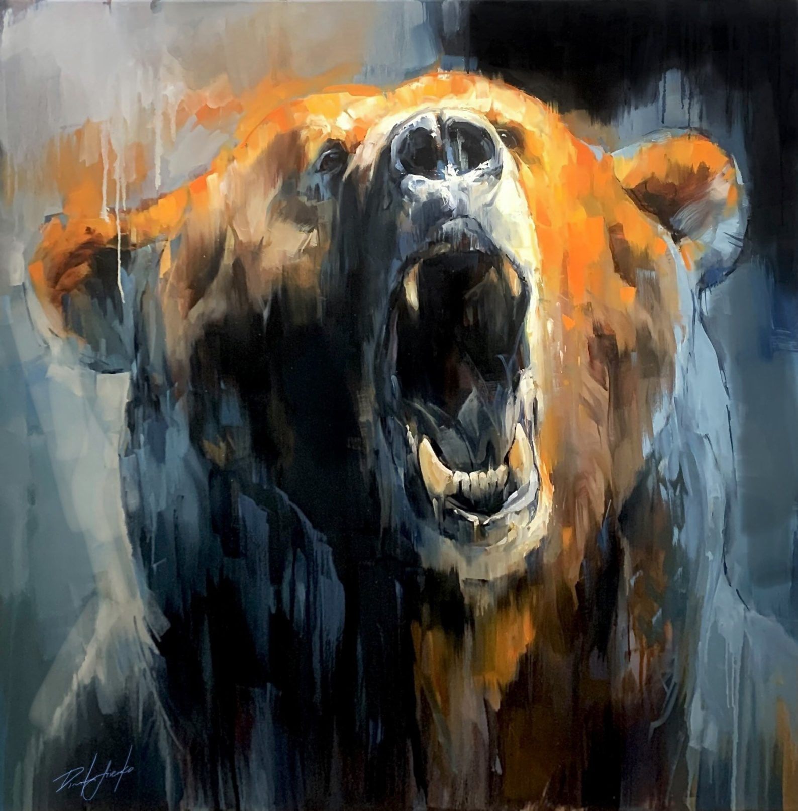 "Battle Cry" - Wildlife Artwork - Original Painting