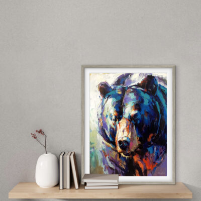 Colours of the Black Bear ART PRINT