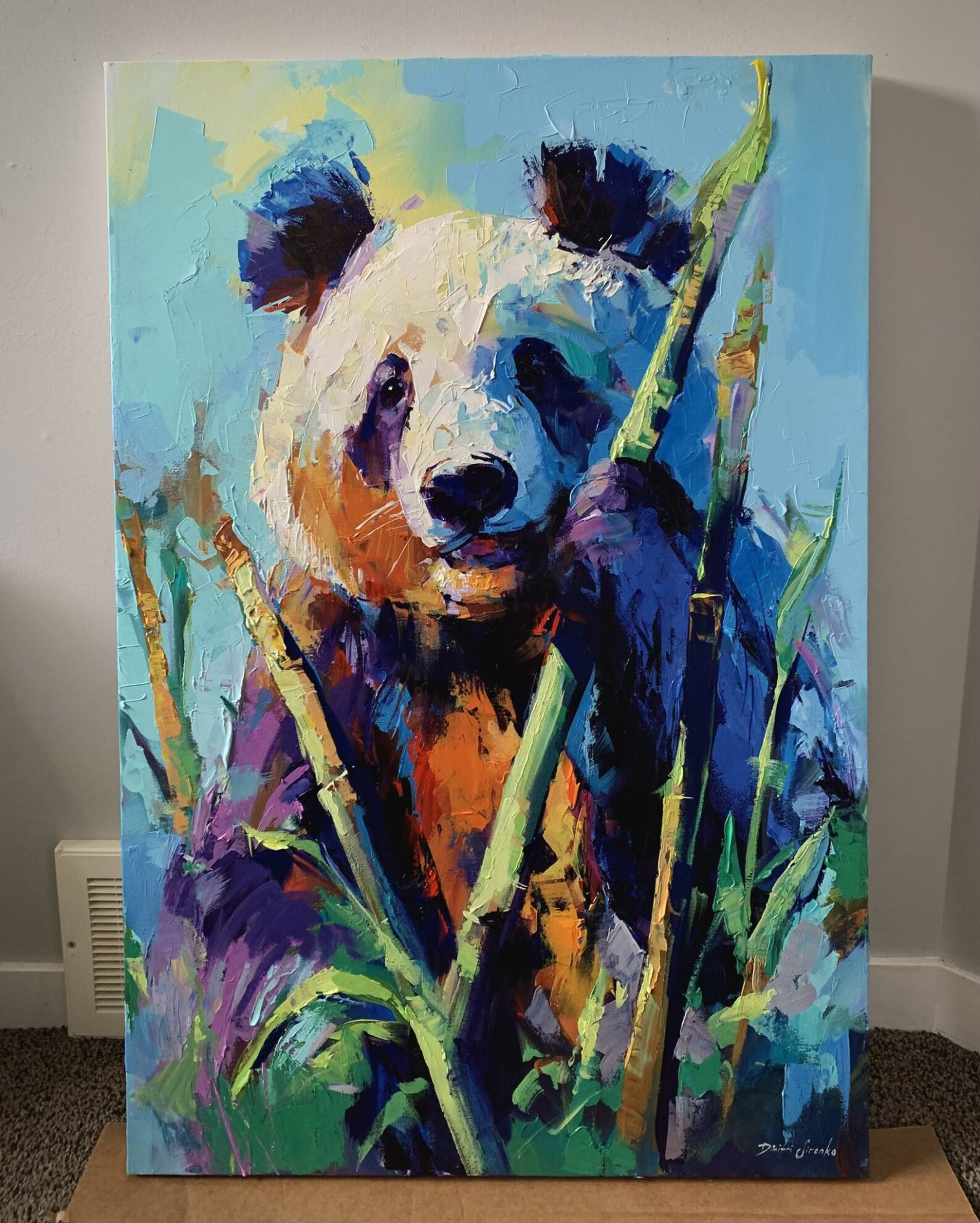 "Snack Time" - Panda - Wildlife Artwork