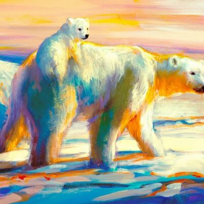 "First Light" - Polar Bear - Wildlife Artwork