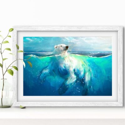 Swimming ART PRINT