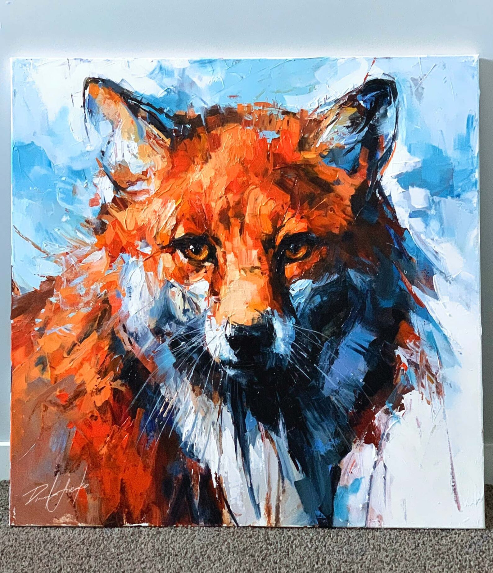 Red Fox - Original Painting - Image 3