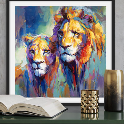 King And Queen ART PRINT