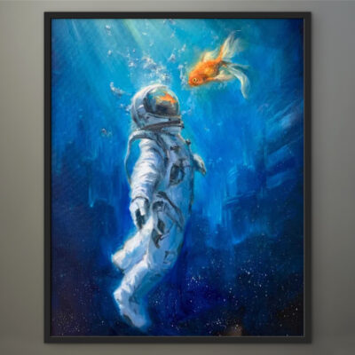 Conversation of the Mutes ORIGINAL PAINTING